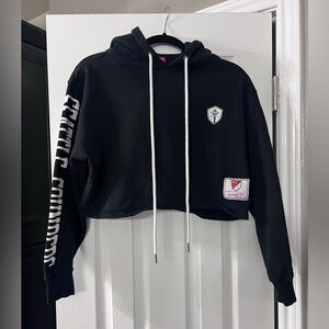 Mitchell & Ness Seattle Sounders Women's Crop Top Hoodie size medium